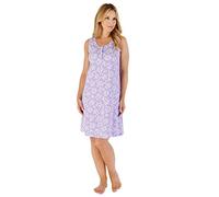 Slenderella Sleeveless Floral Print Nightie ND03160 Purple 16-18