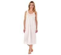 Slenderella Slippy V-Neck Sleeveless 44 inch Nightdress (16/18, Ivory)