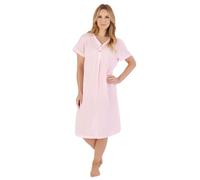 Slenderella Textured Stripe Short Sleeve Nightie ND05201 Pink 24-26