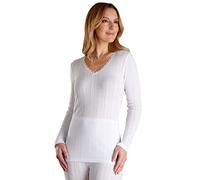 Slenderella Vedonis Long Sleeve Top VUW803 White Medium