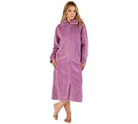 Slenderella Waffle Zip Through Housecoat - Heather L Heather