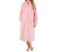 Slenderella Winter Rose Buttoned Front 46 Inch Housecoat (16/18, pink)