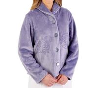 Slenderella Winter Rose Long Sleeve Buttoned Bed Jacket (10/12, grey)