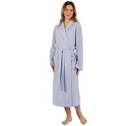 Slenderella Women's Premium Quality Wrap. Soft Waffle Fabric. (Lilac/Blue, 10-12)