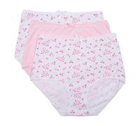 Slenders 3 Pack Cotton Full Brief BF82 Pink XL