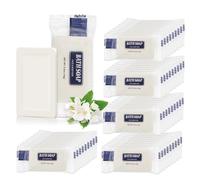 SLequipo 50 Pack Bar Soap Bulk, 14g Mini Bath Soap Individually Wrapped, 0.5 oz Travel Small Hotel Soaps Travel Size Toiletries for Hotel Guest