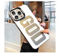 SLERFT God Has a Plan for You Inspirational Phone Case for iPhone, Jesus God's Plan Phone Case, Letter Print Aesthetics Design Simple Cover, Faith Inspired Religious Gift(Grey,For IPhone16 plus)