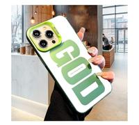 SLERFT God Has a Plan for You Inspirational Phone Case for iPhone, Jesus God's Plan Phone Case, Letter Print Aesthetics Design Simple Cover, Faith Inspired Religious Gift(Green,For IPhoneX)