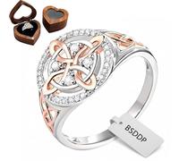 SLERFT Witches Protection Knot Ring, Handmade Witch’s Return-Knot Protection Ring, Protect Your Loved Ones, Witch Thumb Rings for Women, Witchy Jewelry Decor, Valentine's Day Gift(WITH WOOD BOX,#10)