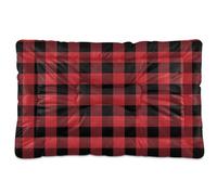 Sletend Pet Bed Red and Black Buffalo Plaid Christmas Dog Bed Mat Absorbing Non Slip Pad Pet Sleeping Mat for Small, Medium, and Large Dogs Puppy Cat 36 in x 24 in