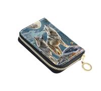 Sletend RFID Credit Card Holder Leather With Zipper Card Case Wallet for Women Girls, Color 16, One Size, Classic