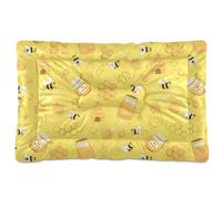 Sletend Yellow Bee Honey Pet Bed Cute Dog Bed Mat Absorbing Non Slip Pad Pet Sleeping Mat for Small, Medium, and Large Dogs Puppy Cat 24 in x 18 in