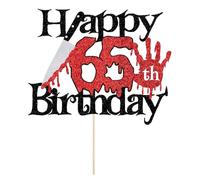 Sleyberoy Killer Happy 14th Birthday Cake Topper, Halloween Horror Theme, Level 14 Unlocked Party Decorations (65th)