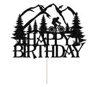 Sleyberoy Mountain Biking bike Cake Topper-Jungle adventure Sports Themed/Birthday Party Cake Decoration (mountain bike)