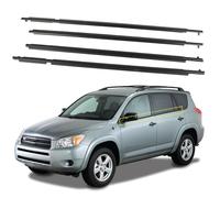 SleYuYir 4Pcs Black Car Window Trim Weatherstrip for 2006-2008 Toyota Rav4