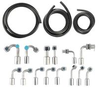 SleYuYir AC Hose Kit Compatible with GM Cars Truck Vehicle Compatible with Buick Chevrolet Cadillac GMC Wuling Baojun Holden Air Conditioning Ext Length Hoses with Fittings and O-rings