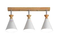 SLFFLS 1 Pack 3-Lights Chandelier Fixture Adjustable Rotatable Multi-Directional Saving Ceiling Light Three-Color Lamp Danish Style Pendant Lights for Kitchen, Dining Room, Bedroom(Color:A)