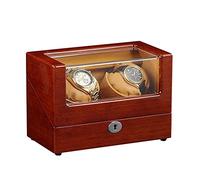 SLFFLS 2+0 Mechanical Automatic Winding Box Silent Motor, Lock Key Suitable for Men's and Ladies Watch Winder