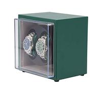 SLFFLS 2-Position PU Leather Storage DisplayDual-Power Automatic Mechanical Winding Box Household Portable Shaker Watch Winder