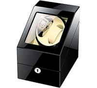 SLFFLS Automatic for Clocks 3 Wooden Storage Boxes Piano Paint Exterior Silent Motor Double Power Supply beautiful scenery Watch Winder