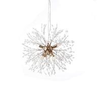 SLFFLS Boutique Gold Firework Chandelier,Dandelion Chandeliers,Boutique Decoration Ceiling Fixture for Bedroom Dining Room,8-Lights Pendant Lighting-Golden. 8 Light