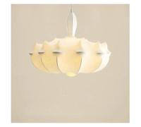 SLFFLS Chandelier for Living Room and Bedroom Decoration with White Fabric Shade(D-D60CM)