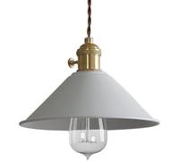 SLFFLS Chandelier Lamp Candy Color Single Head Chandelier Retro Lamp Shade Industry 1 Lights Pendant Fixture Inhtsdoor,