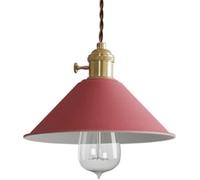 SLFFLS Chandelier Lamp Candy Color Single Head Chandelier Retro Lamp Shade Industry 1 Lights Pendant Fixture Inhtsdoor,