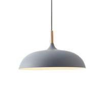 SLFFLS Colorful Pendant Chandelier with Shade, Scandinavian Style Wooden and Metal Hanging Light Fixture for Checkroom or Living Room (Green)