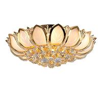 SLFFLS Fixture Shaped Ceiling Lamp Classic Empire Style K9 Crystal Chandelier Flush Mount Light for Living Room Dining Hallway Bedroom Interesting