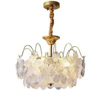 SLFFLS Glass Flower Girls Bedroom Nordic Kids Close to Ceiling Light Fixtures Blue Pink Crystal Semi Flush Mount Drum Chandelier for Bathroom Kitchen Dining Room Table/Pink