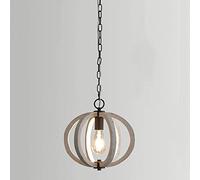 SLFFLS Hand-Carved Solid Chandelier E27 1- Wood Art Made Old Pendant Light Metal Decoration Pendent Lamp Restaurant Corridor Counter Stairs Lighting Fixtures Ceiling Chandelier,Hanging Lig