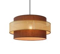 SLFFLS Handmade Pendant Lights Linen Decor Shade Japanaese Style Multi-layer Woven Chandelier Rattan Hanging Lamp Table Fixtures for Dining Room Hallway Kitchens