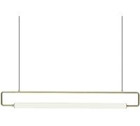 SLFFLS Industrial Linear Kitchen Pendant Light Long Slender Tube Hanging Light Fixtures Black Island Mid Century Gold Chandelier,for Various Rooms