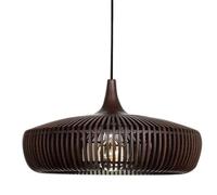 SLFFLS Japanese Style Wood Light Nordic Birdcage Kitchen Island Hanging Lamp Mid Century Vintage Farmhouse Chandelier for Living Room Bar Counter Dining Table Bedroom/Walnut/55Cm