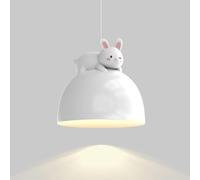 SLFFLS Kids Pendant Light Sleek Nordic Metal Chandelier with Cute Bow and Animal Perfect for Bedroom, Nursery Playroom