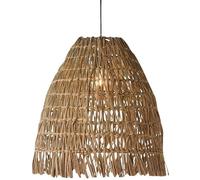 SLFFLS Large Rattan Wicker Light Farmhouse Woven Hanging Lamp Ceiling Vintage Basket Lighting Fixture Cage Coastal Boho Chandelier for Dining Room Table Kitchen Island Restaurant Bar/Diamete