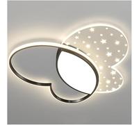 SLFFLS LED Dimmable Ceiling Light Fixtures Acrylic Butterfly Lampshade 17.7 Inch Adjustable Color Temperature,Luxury