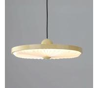 SLFFLS Nordic Cream Wind Beige Bedroom Bedside Light Minimalist Round Kitchen Island Hanging Lamp Mid Century Creativity Chandelier for Living Room Bar Counter Dining Table/K