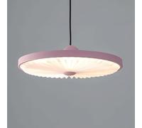 SLFFLS Nordic Cream Wind Beige Bedroom Bedside Light Minimalist Round Kitchen Island Hanging Lamp Mid Century Creativity Chandelier for Living Room Bar Counter Dining Table/K