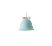 SLFFLS Nordic Glass Lights Kids Bowknot Bell Shade Large Cute Ceiling Hanging Light Fixture Cream White Red Pink Chandelier for Girls Bedroom Dining Room Kitchen Island Restaur/Blue+
