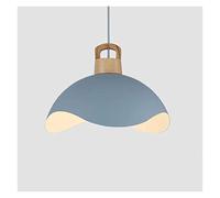 SLFFLS Rustic Pendant Light Macarons Wood Art Single Head Metal DropLights Petal-Shaped Dining Suspension Lamp Home Color Chandelier with Adjustable Cord LED Chandelie,Hang