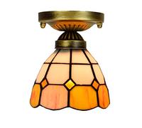 SLFFLS Stained Glass Ceiling 15CM European Creative Living Room Club Aisle Corridor Art lamp Restaurant bar