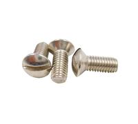 SLGP 5-50pcs M2/2.5/3/4/5/6 Stainless Steel304 GB/T69Soltted Half Countersunk Head Pan Round Machine Screws Bolt DIN964(M5x10mm 20pcs)