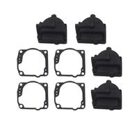 SLGtuCV 6 Sets of Carburettor Float Chamber Carbon Bowls 60° with Gaskets 0433000 For 90 to 175 HP Engines 343870 Accessories replacement(4 Set)