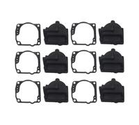SLGtuCV 6 Sets of Carburettor Float Chamber Carbon Bowls 60° with Gaskets 0433000 For 90 to 175 HP Engines 343870 Accessories replacement(6 Set)