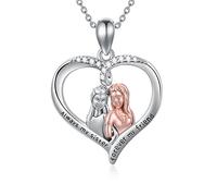 SLIACETE Sister Necklace Always My Sister Forever My Friends Heart Neckalce Gift for Sister Daughter Friends