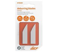 Slice 10483 Replacement Deburring Blades (Convex), Pack of 2, Ideal For Deburring Sheet Metal Edges, Injection-Moulded Plastics, & 3D-Printed Prototypes