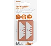 Slice 10524 Utility Blade, Never Rusts, Lasts 11x Longer Than Steel, Finger-Friendly Edge, Safer Choice, Pack of 2