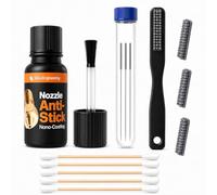 Slice Engineering Nozzle Cleaning Kit Including Anti-Stick Coating | Keep Your Nozzles Clean & Clog Free | Repels Plastic Filament | Nozzle Cleaner 3D Printing No Clogger 3D Printer Tool | 3D Printer